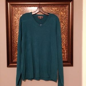 Harbor Island posiden green sweater NWT XL F108:4